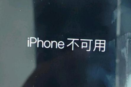 滨州苹果服务网点分享锁屏界面显示“iPhone 不可用”如何解决 